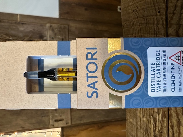 Photograph of product: Satori Clementine Distillate Vape Cartridge