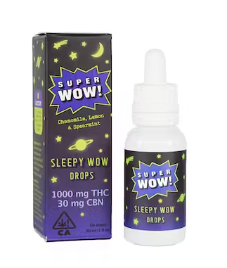 Photograph of product: Super Wow | Sleepy Wow Drops | CBN Tincture | 1000mg