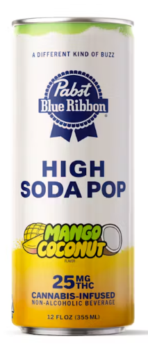Photograph of product: Mango Coconut Soda Pop - 25mg