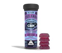 Photograph of product: Kiva Lost Farm | Thornyberry Live Resin Gummies 1:1 TH-oui:CBN 100mg