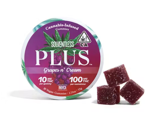Photograph of product: Grapes 'N' Cream Rosin Gummies 100mg