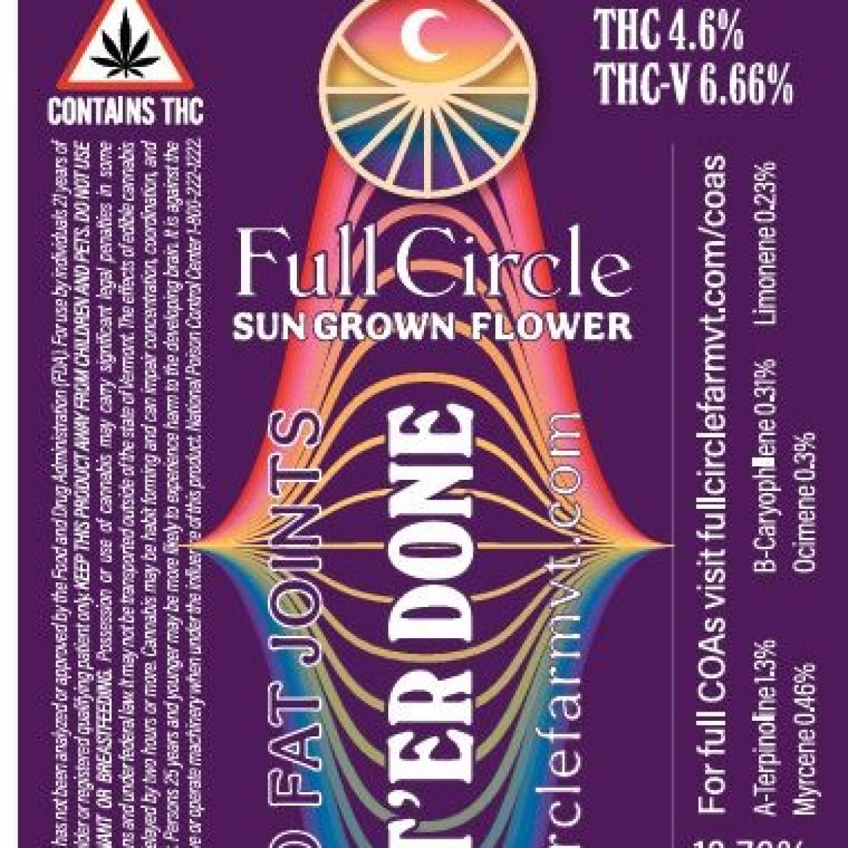 Photograph of Product: Full Circle Farm | Get' Er Done OD Pre-roll | 2 x