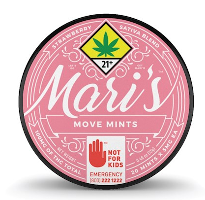 Photograph of product: Mari's Mints - Strawberry Move - 20pk Edibles