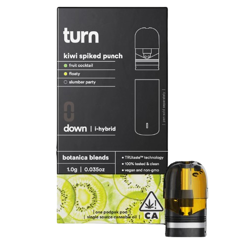 Photograph of product: KIWI SPIKED PUNCH (I/H) 1G POD "BOTANICAL BLENDS"