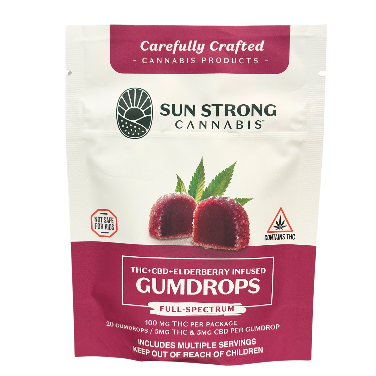 Photograph of product: Immunity | 1:1 TH-oui+CBD Elderberry Gumdrops