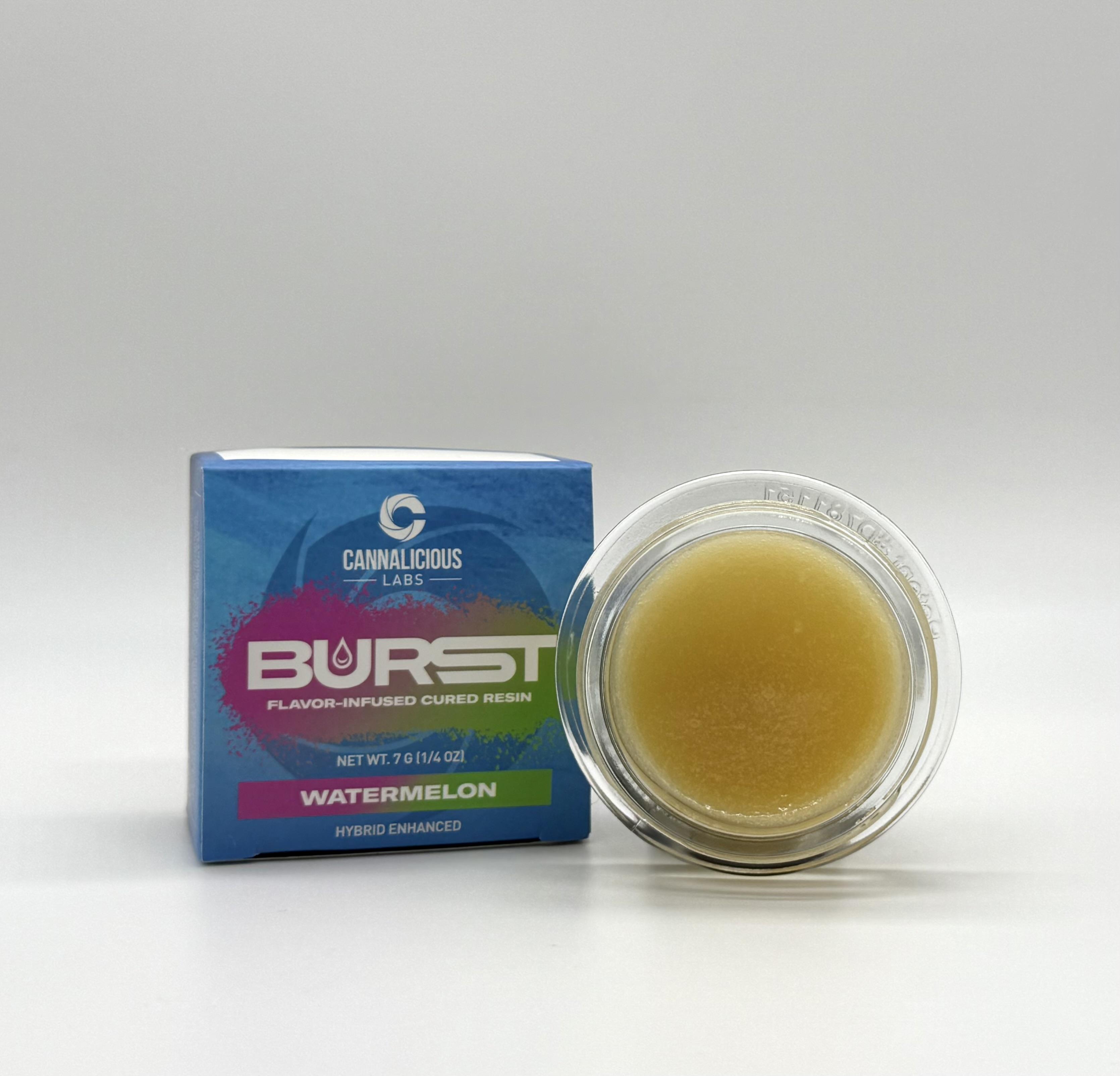 Photograph of product: Cannalicious - Cured Resin Baller Jar - Watermelon Burst