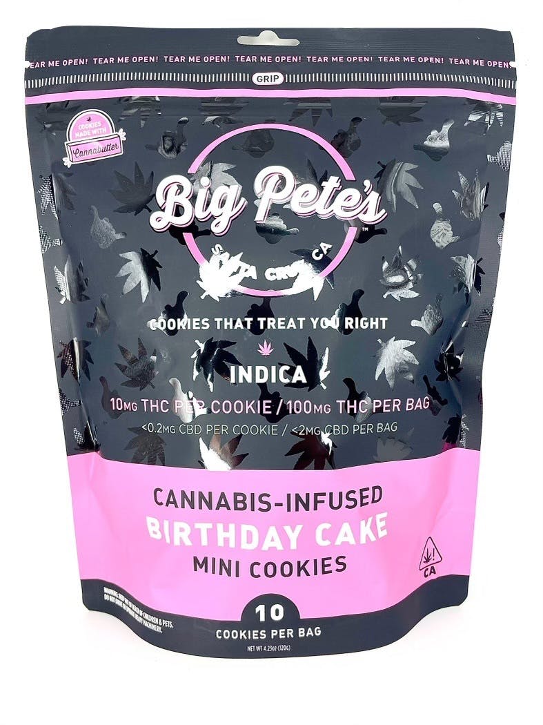 Photograph of product: Big Petes - Birthday Cake - Oui'd! - 100mg, NEW LOWER PRICE!