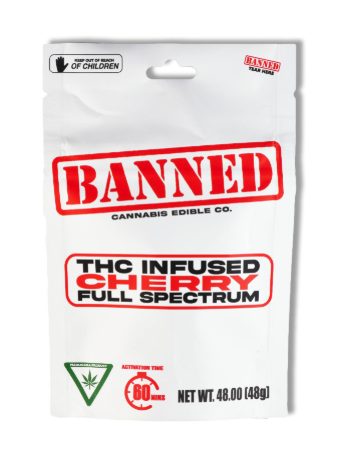 Photograph of product: BANNED CO Cherry Gummies 4PK 200MG
