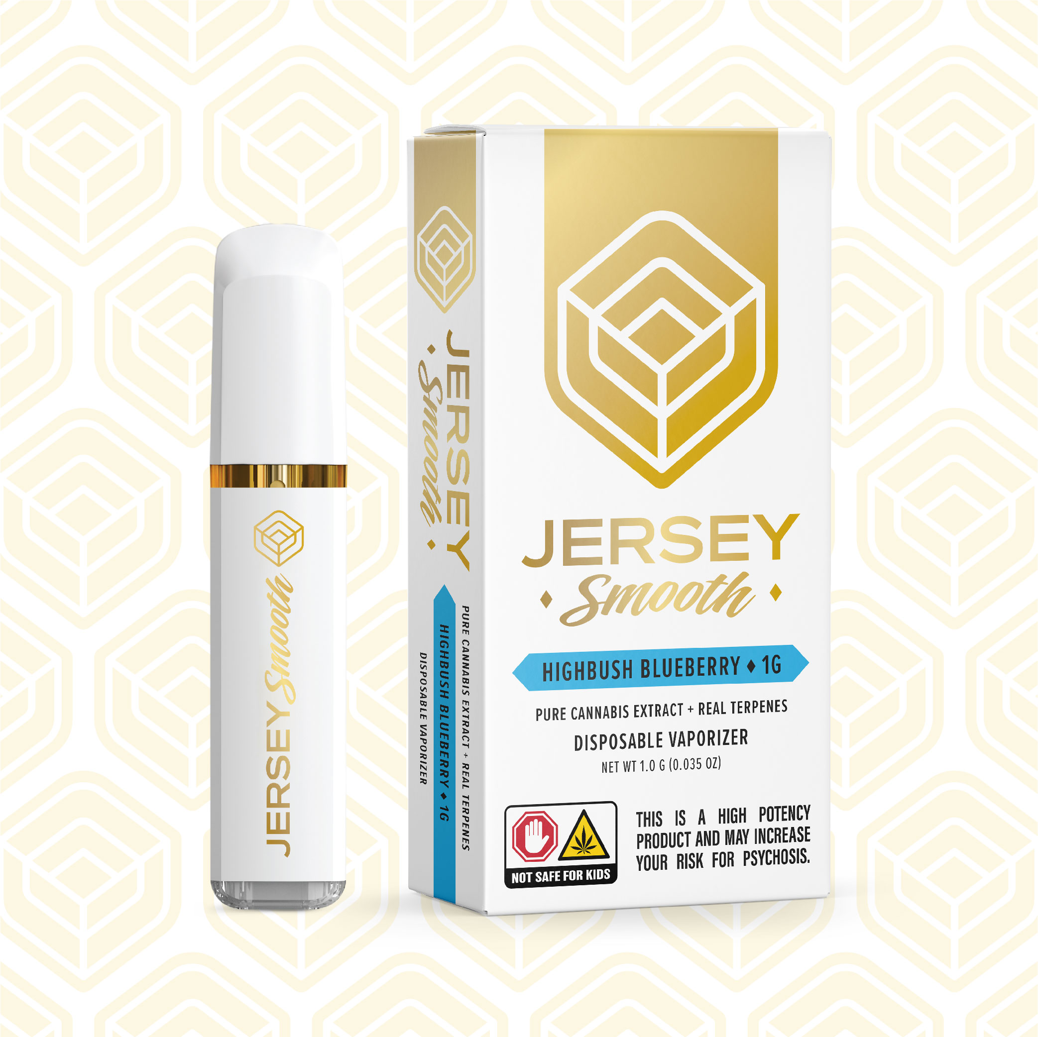 Photograph of product: Jersey Smooth - Highbush Blueberry - Distillate All-in-One - (I)