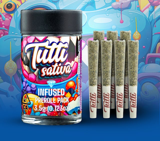 Photograph of product: Maui Wowie 7PK .5G Infused Pre Rolls - 