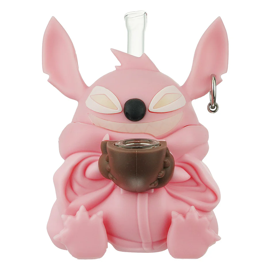 Photograph of product: Silicone Waterpipe | Stitch(Pink) 5 inch
