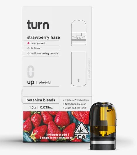 Photograph of product: Strawberry Haze | Turn Up Botanica Blends Pod