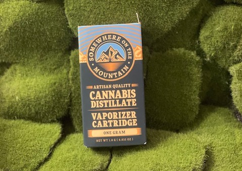 Photograph of product: Distillate Vape Cart | Grand Daddy Purp | Somewhere on the Mountain