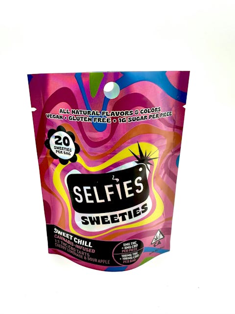 Photograph of product: SWEETiES Sweet Chill 1:1 Infused Tarts 20pk - 