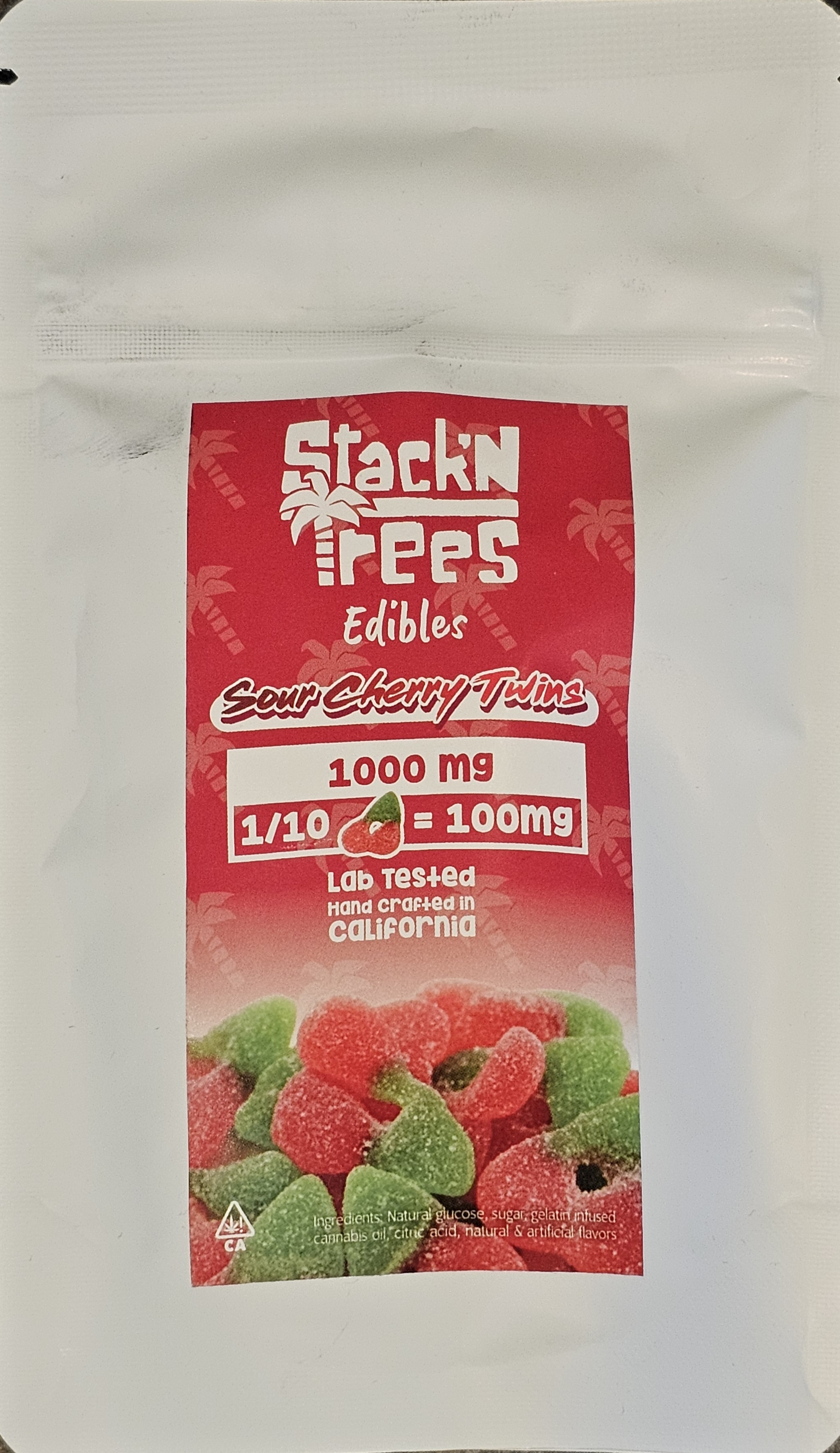 Photograph of product: ST | Sour Cherry Twins | 1000mg