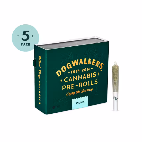 Photograph of product: DOGWALKERS - Black Maple - 5PK Prerolls