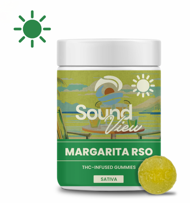 Photograph of product: SoundView Margarita RSO Gummies T87.6 (S) 20 pack - 00060