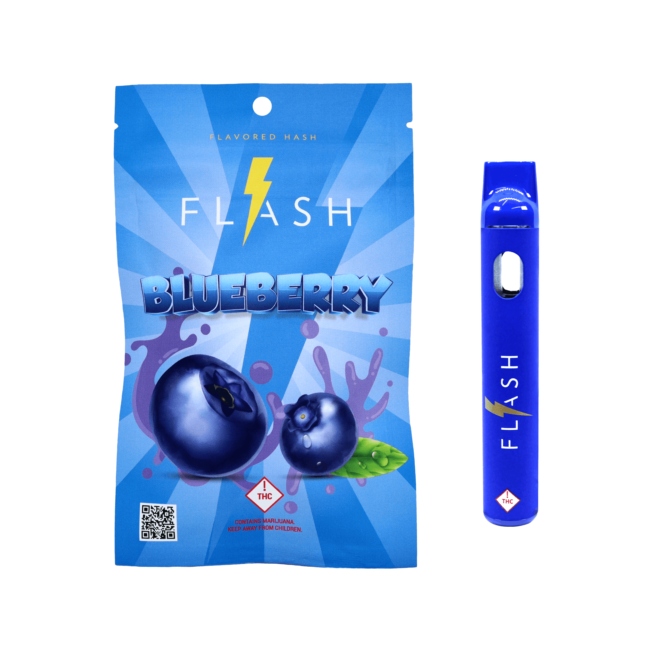 Photograph of product: Flash Blueberry All-In-One 1000mg