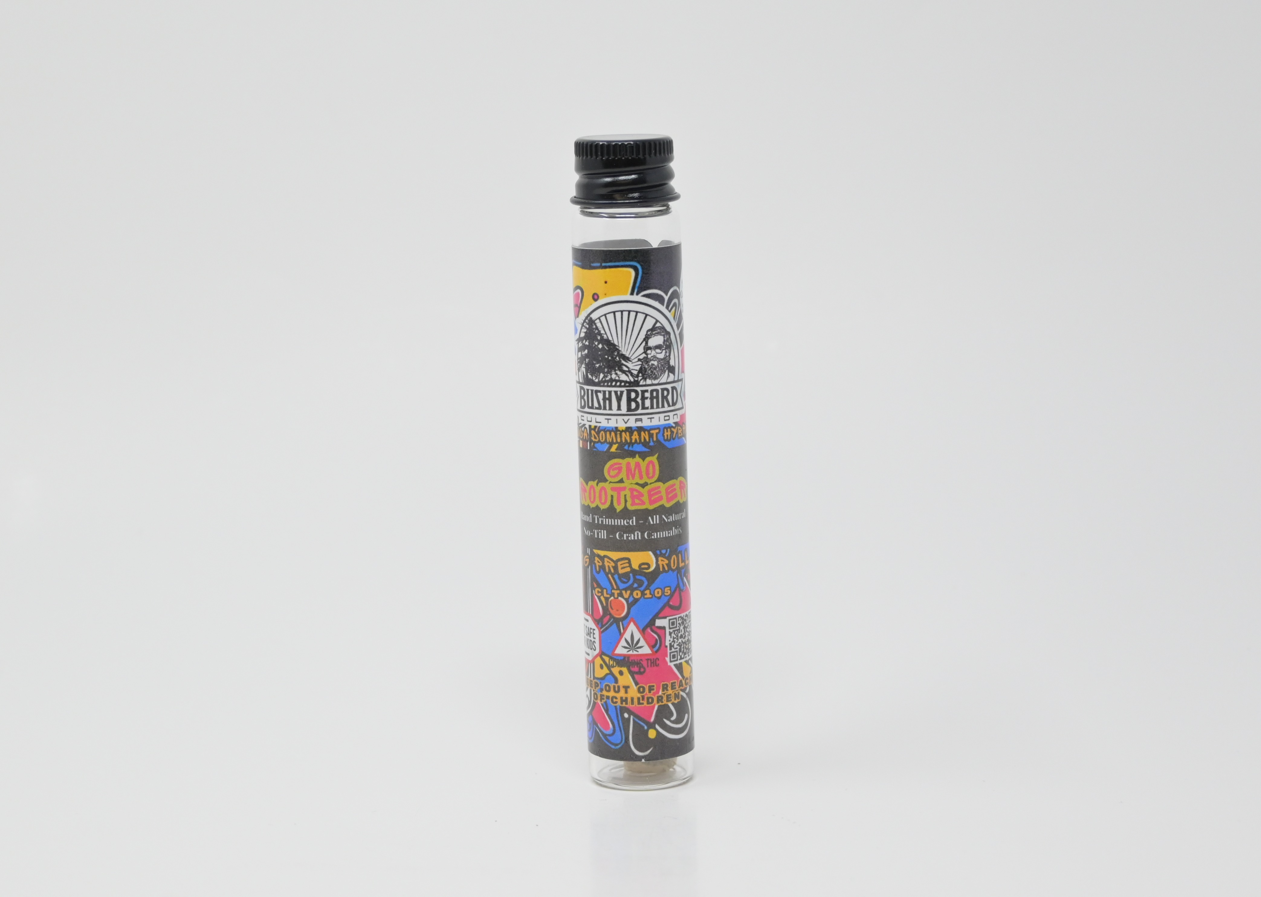 Photograph of product: Bushy Beard GMO Root Beer Preroll