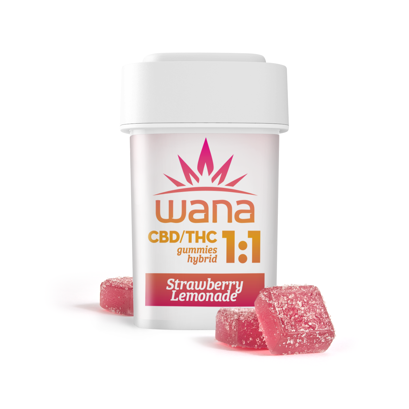 Photograph of product: Strawberry Lemonade 1:1 Gummy | 200mg - Wana