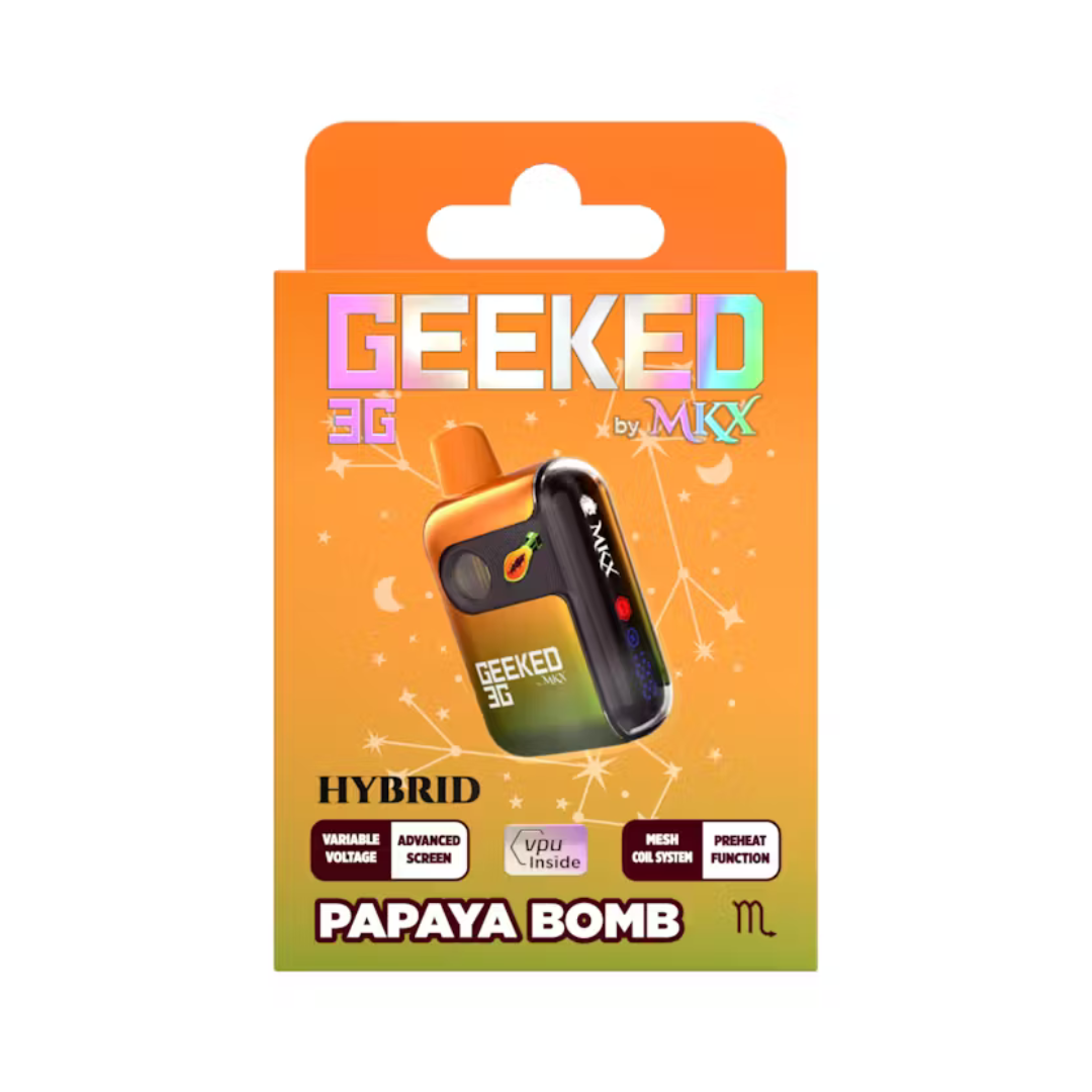 Photograph of product: Geeked | Papaya Bomb Disposable Vape | 3g