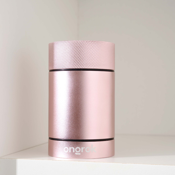 Photograph of product: Aluminum Storage Jar | Rose Gold