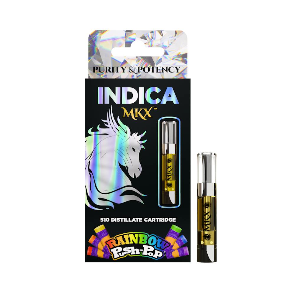 Photograph of product: MKX - 1g Cart - Rainbow Push-Pop Indica