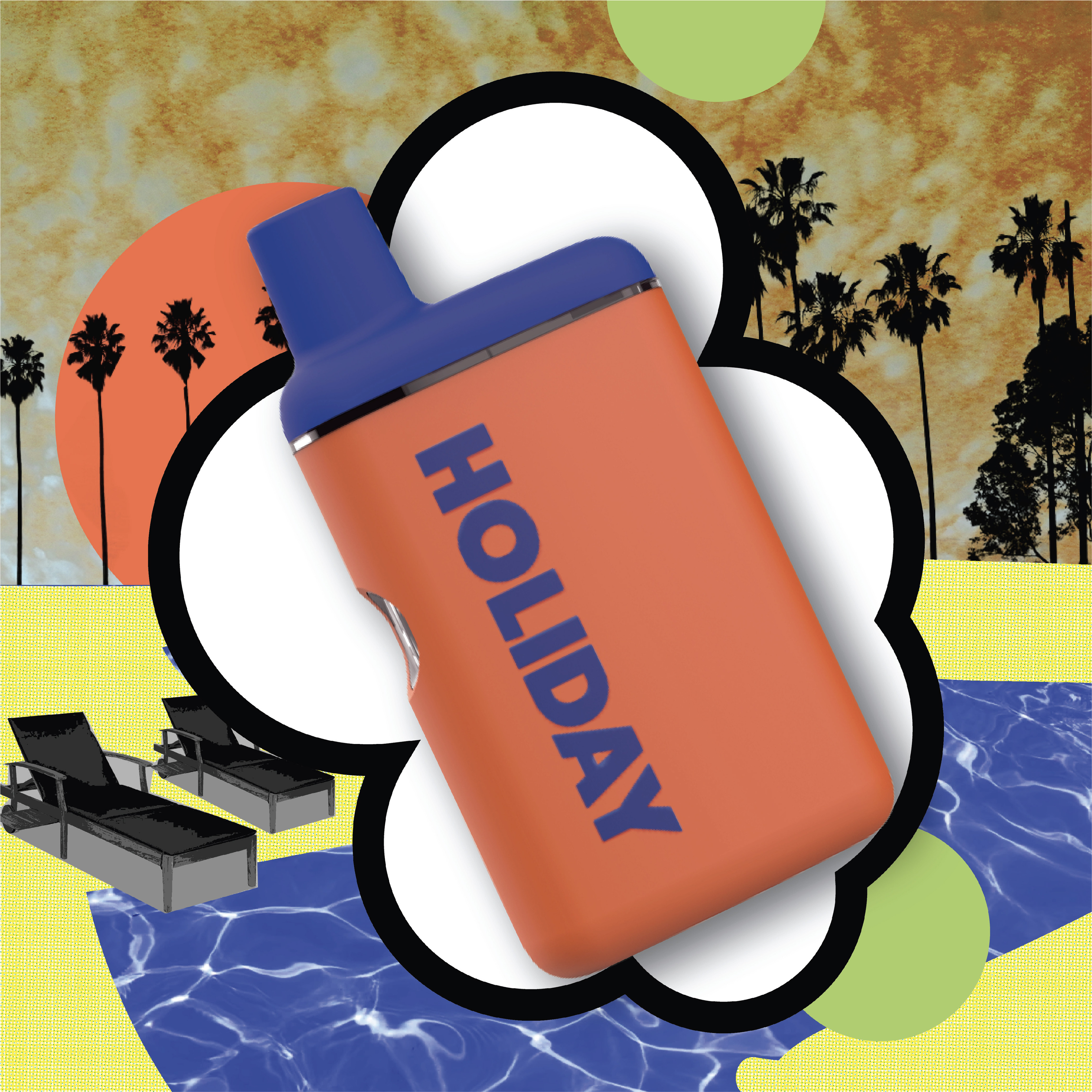 Photograph of product: Leisure 1g Disposable Vape Holiday