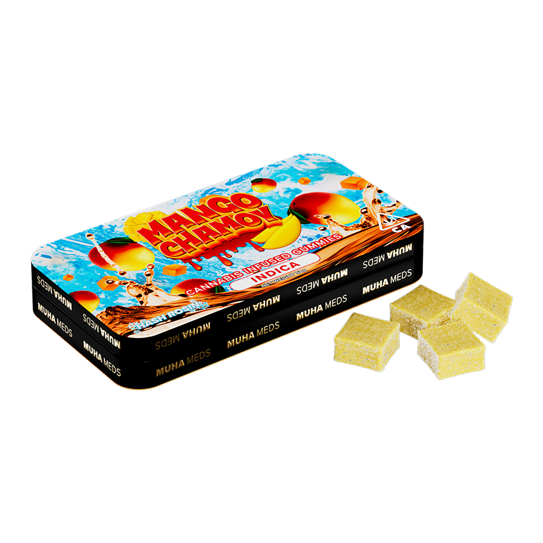Photograph of product: MUHA MEDS | MANGO CHAMOY | HYBRID | ROSIN GUMMIES | 200MG