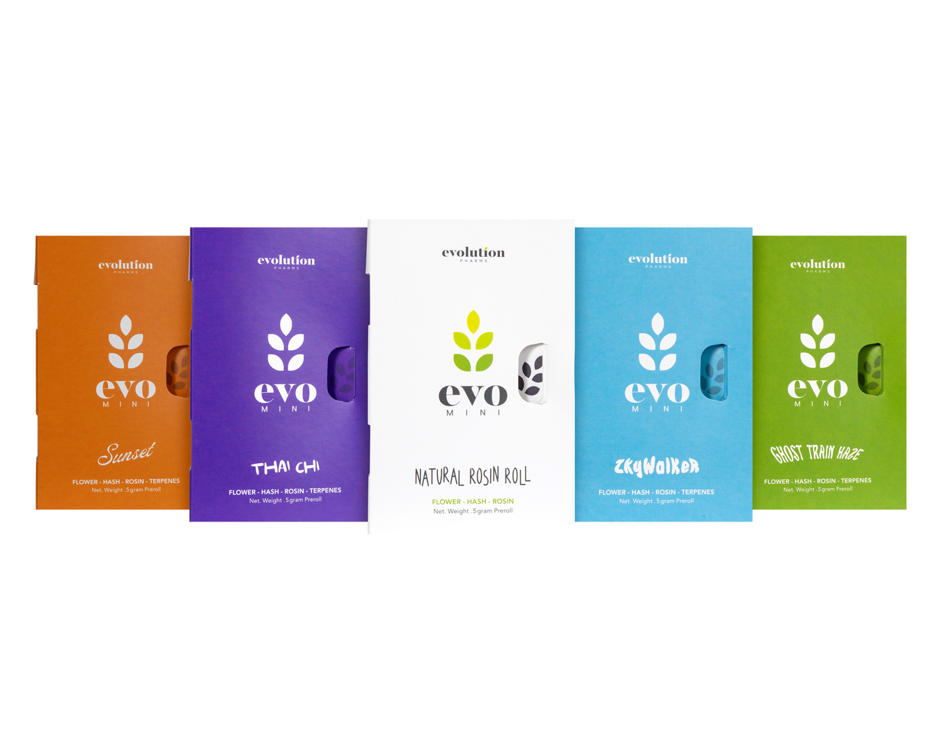 Photograph of product: Evolution Pharms au chocolat and Rosin Mini Infused Pre-Roll | Natural | Watermelon Punch
