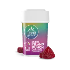 Photograph of product: Wana | Quick Island Punch (I) | Gummies | 10pc | 100mg