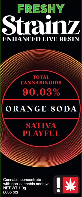 Photograph of product: Freshy Strainz Cart - Orange Soda