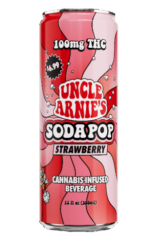 Photograph of Product: Uncle Arnie's | Strawberry Soda 100mg   100 Mg