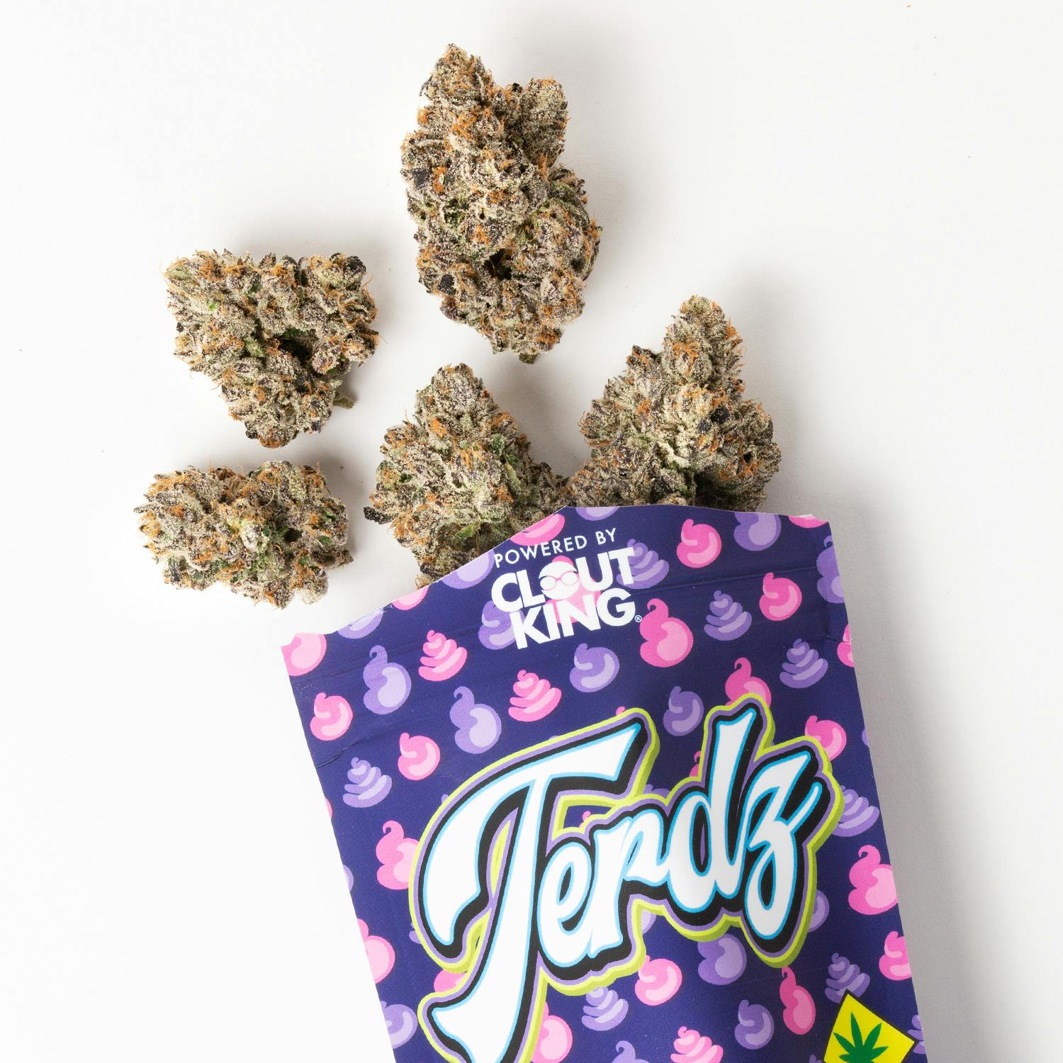 Photograph of product: Clout King Pre Pack Flower Blue Terdz - 3.5g