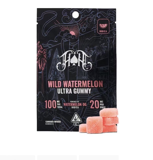 Photograph of product: Heavy Hitters 100mg Gummies - Blueberry Blitz (S)