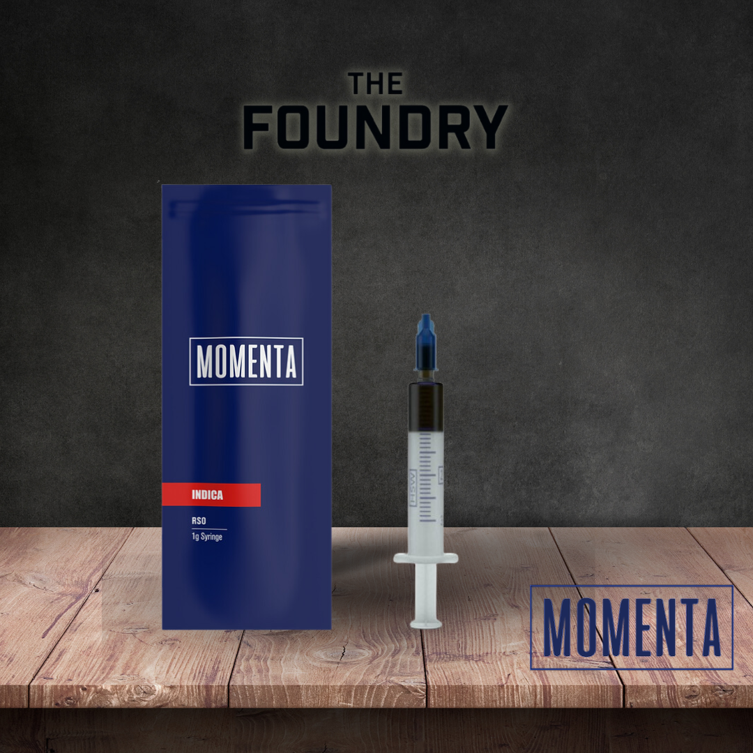 Photograph of Product: Momenta | Indica RSO Syringe