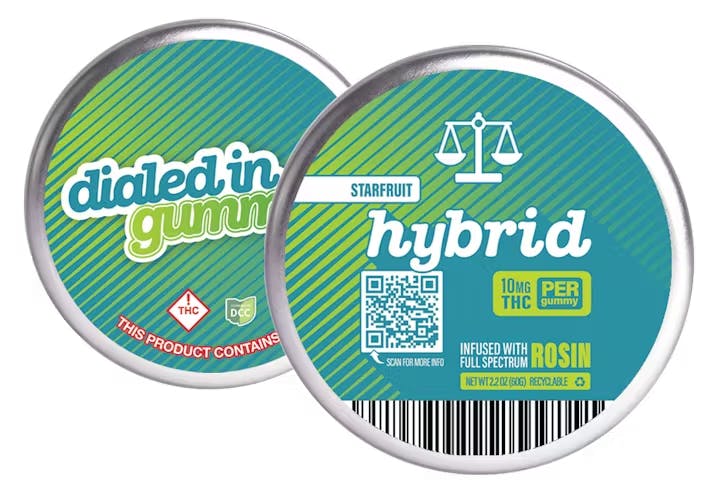 Photograph of product: Starfruit Rosin Gummies 100mg (H) [10pk] - 