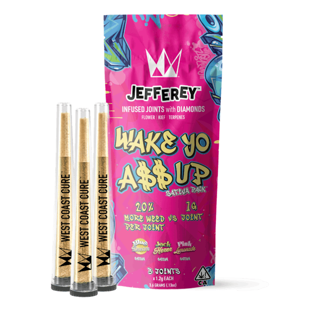 Photograph of product: Wake Yo A$$ Up Pre-Roll 3pk 3.6g - 