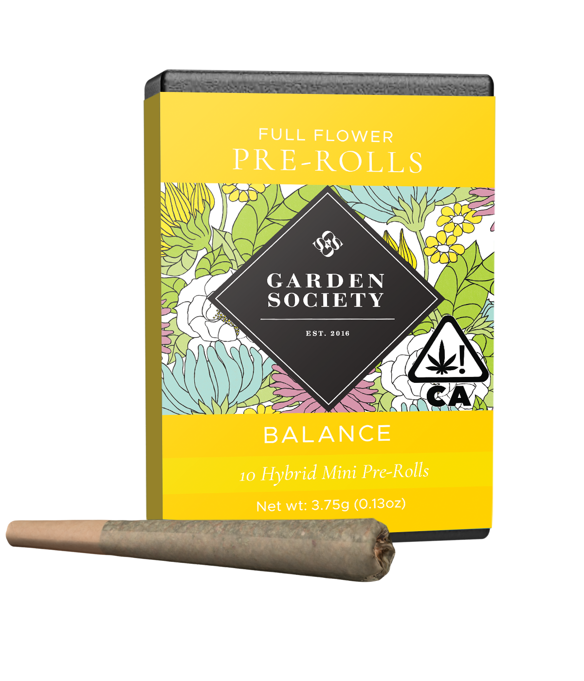 Photograph of product: Rainbow Sherbet (H) "Balance" 10pk PREROLLS - Garden Society