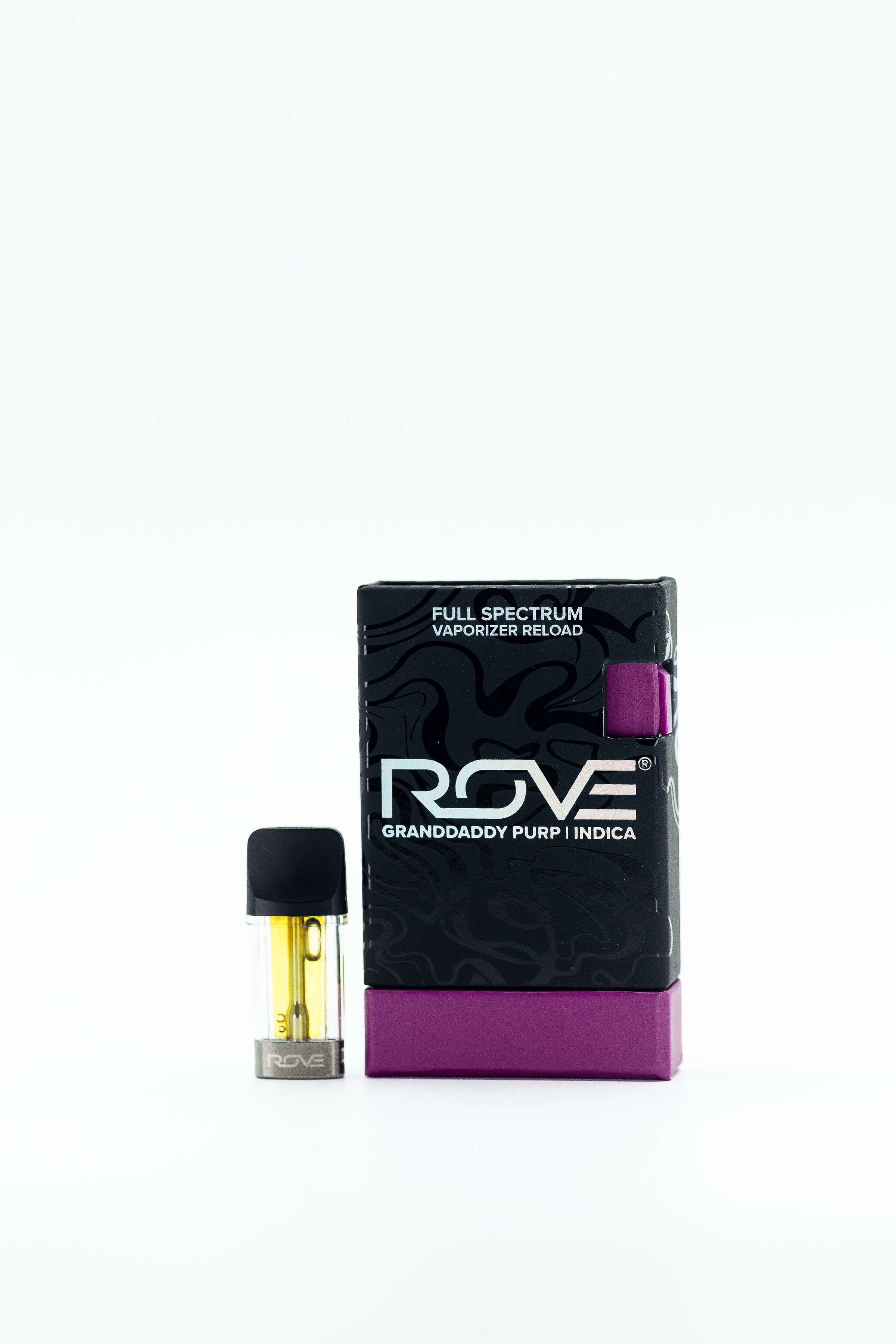 Photograph of product: ROVE | Vape Cartridge | Reload Pod | Live Resin Diamond | Grandaddy Purp