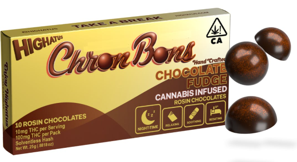 Photograph of product: Chocolate Fudge [I] - 100MG ChronBons 10PK