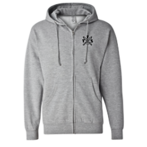 Photograph of product: TFS Apparel - TFS Joints Full-Zip Grey Hoodie XL