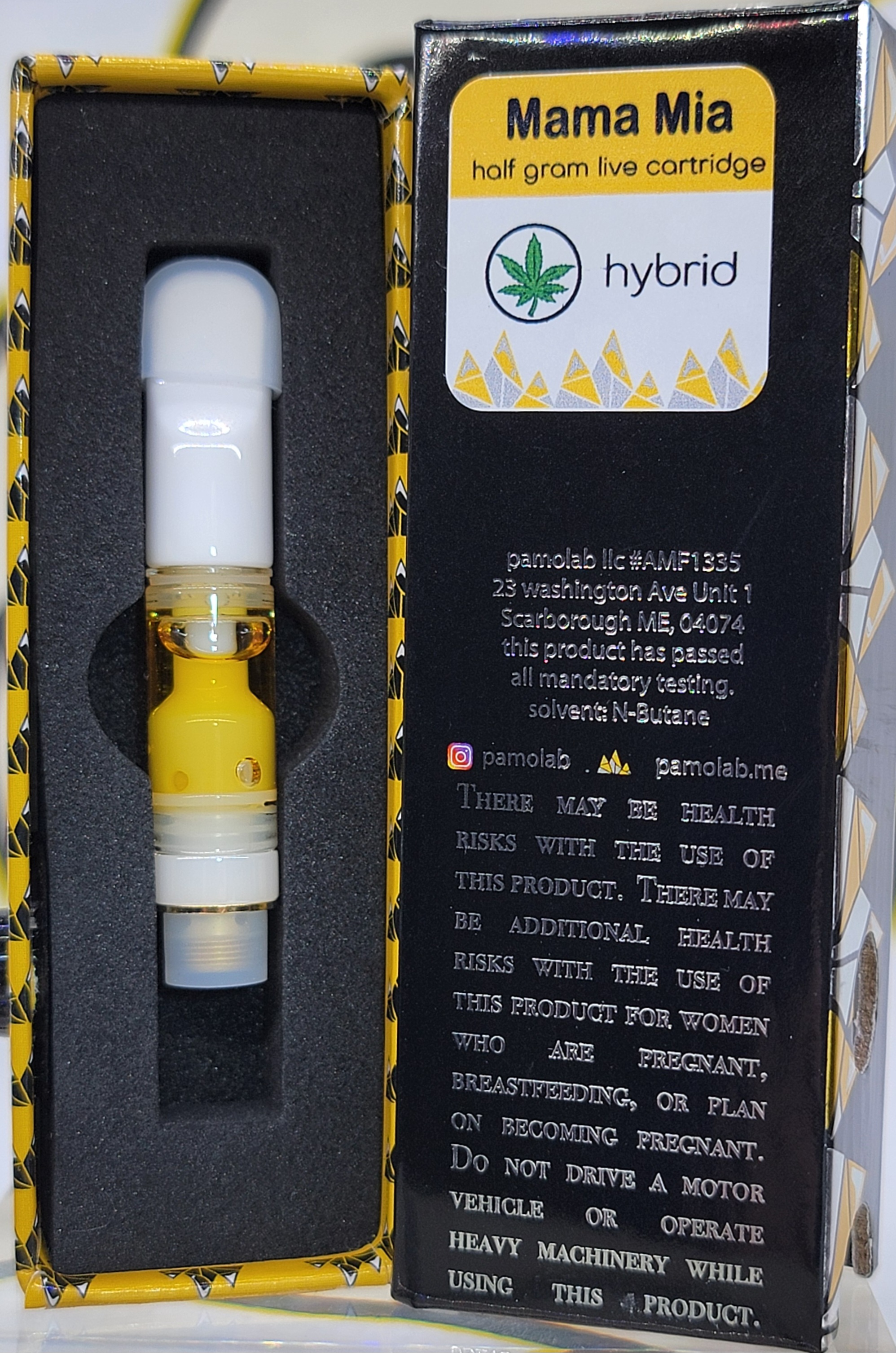 Photograph of product: Pamolab Blueberry Muffin Distillate Cartridge