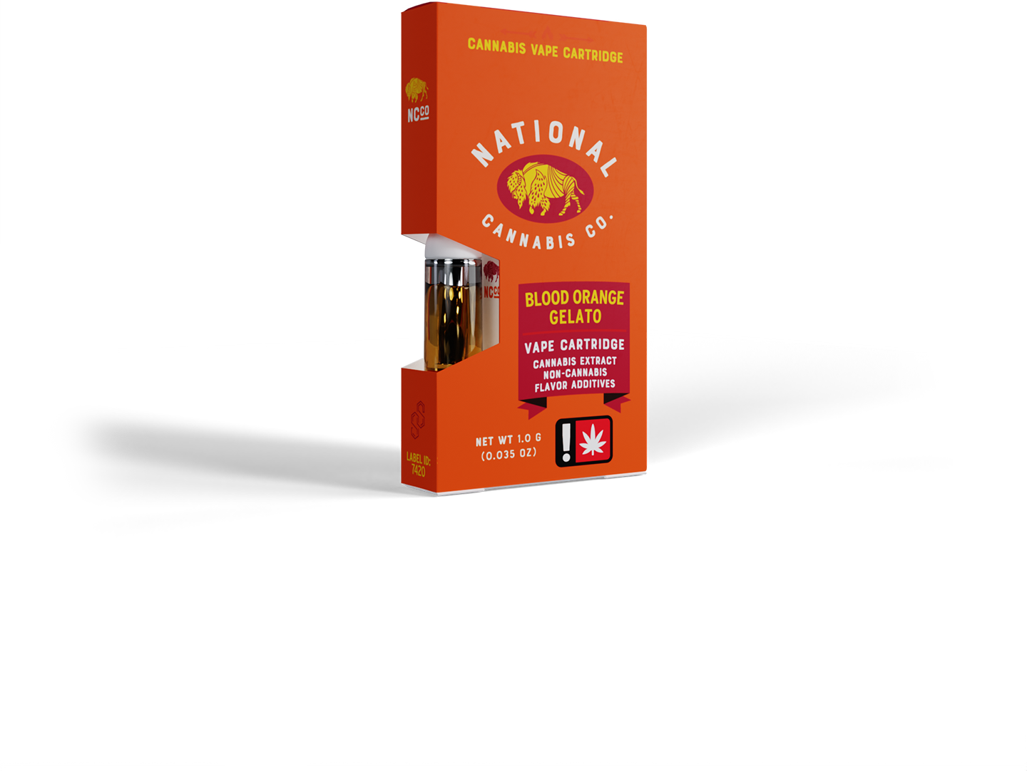 Photograph of product: National Oui'd Co Fruit Terpene Distillate Cartridge | Oui'd | Blood Orange Gelato