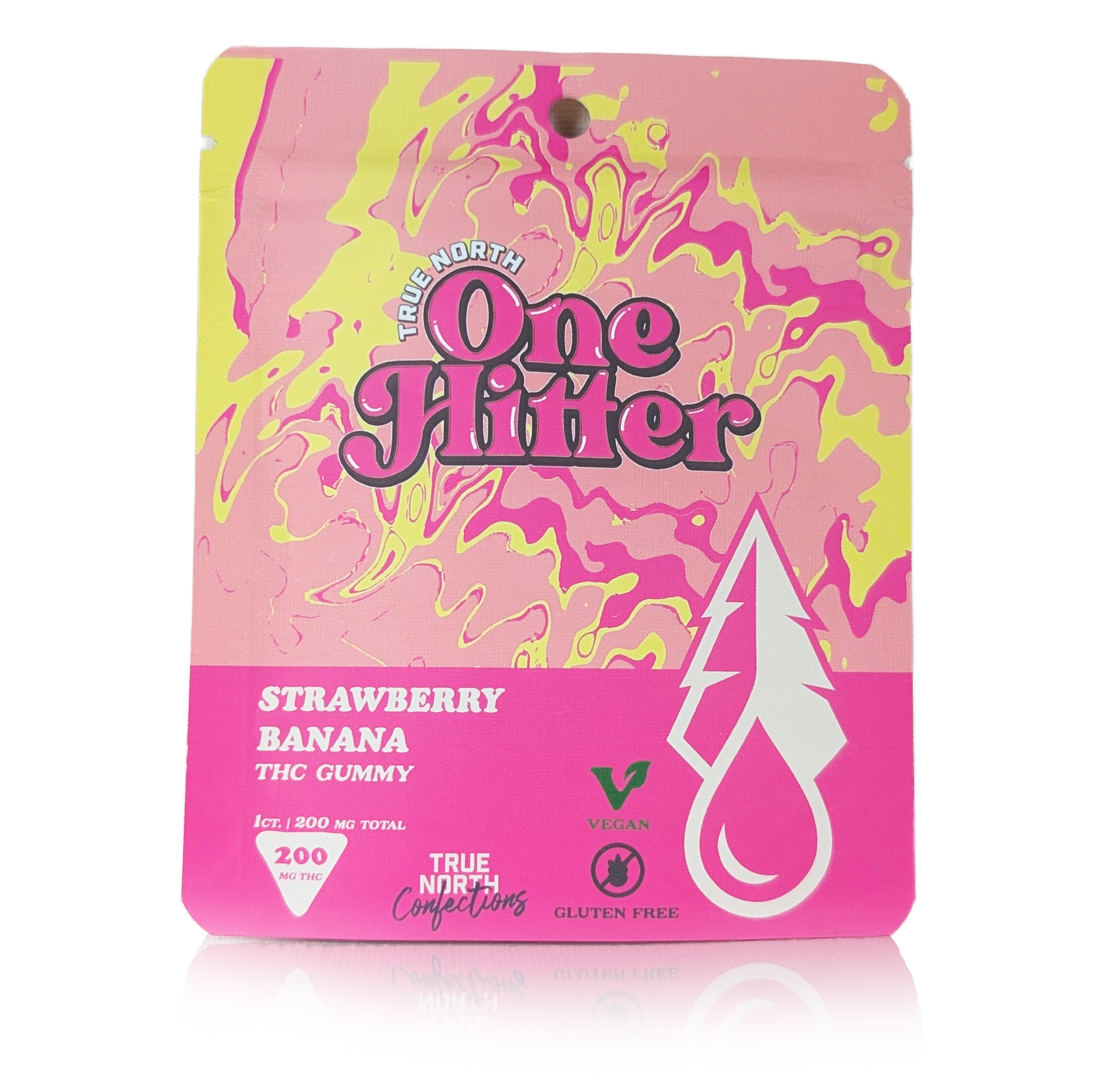 Photograph of Product: ONE HITTER - STRAWBERRY BANANA - 200MG SINGLE