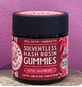 Photograph of product: Stone Leaf | Royal Raspberry | au chocolat Rosin | Gummies | 50MG (5MG ea)