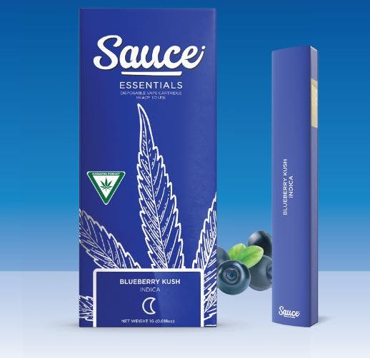 Photograph of product: SAUCE | Disposable Vape | Blueberry Kush