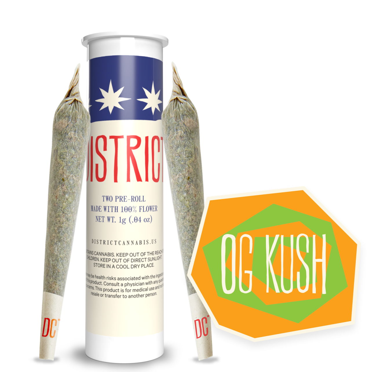 Photograph of product: OG Kush Diamond Infused Pre-Roll