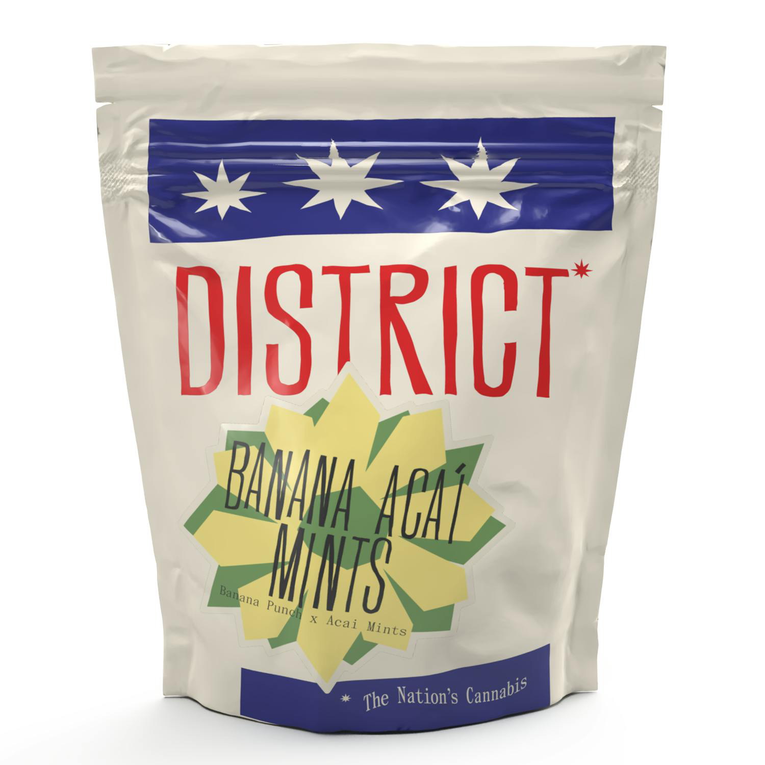 Photograph of product: District Oui'd Banana Acai Mint - - Pre-Packed - 3.5g