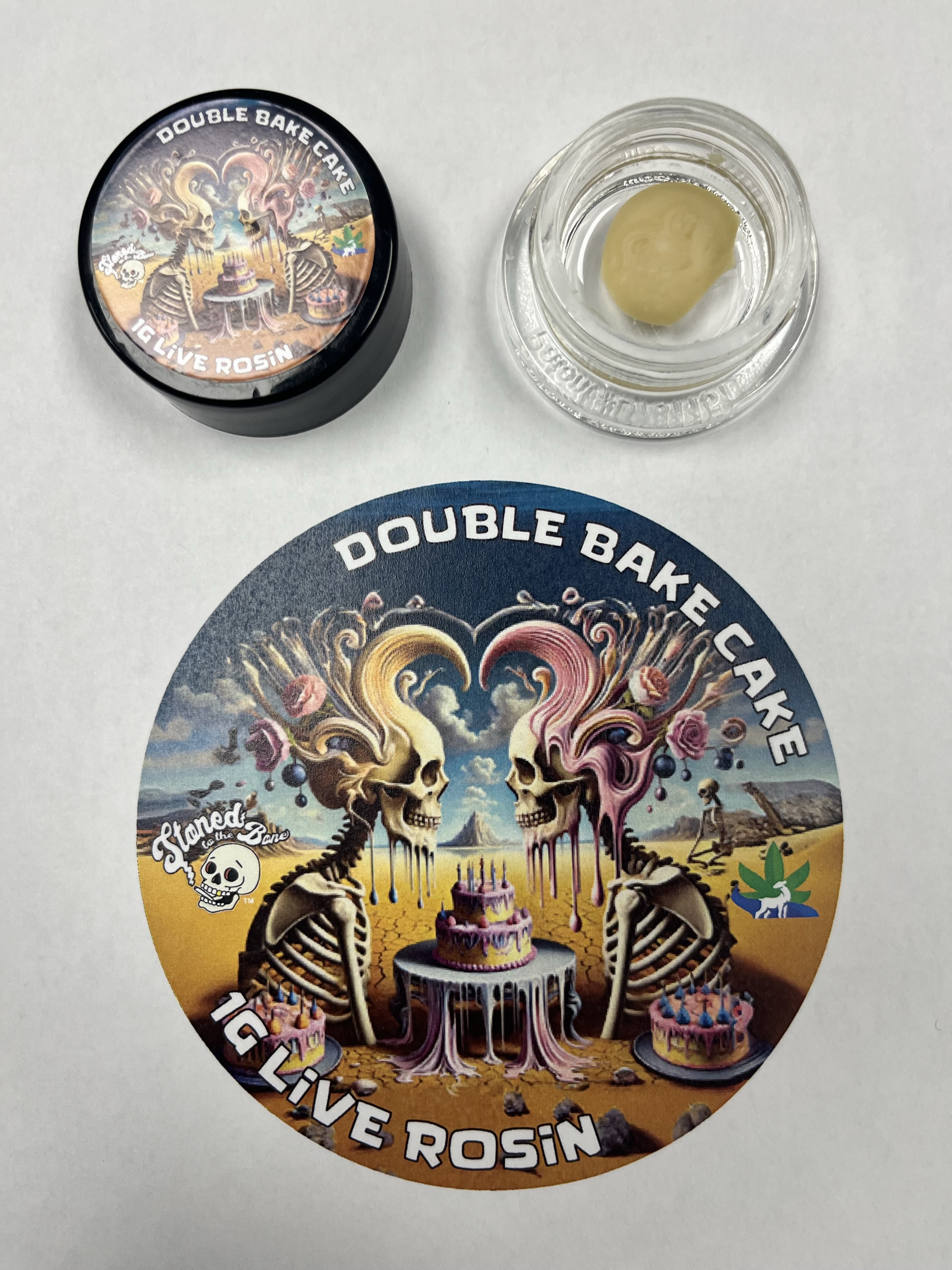 Photograph of Product: Stoned to the Bone - Hash Rosin 1g - Double Baked Cake